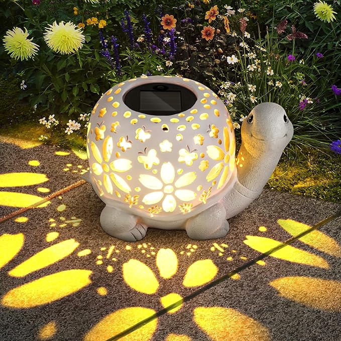 Solar Turtle Garden Lantern