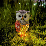 Solar Owl Garden Statue