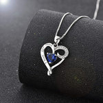 Mom Heart Sterling Necklace