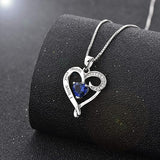 Mom Heart Sterling Necklace