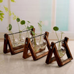 Wooden Bulb Vase Collection