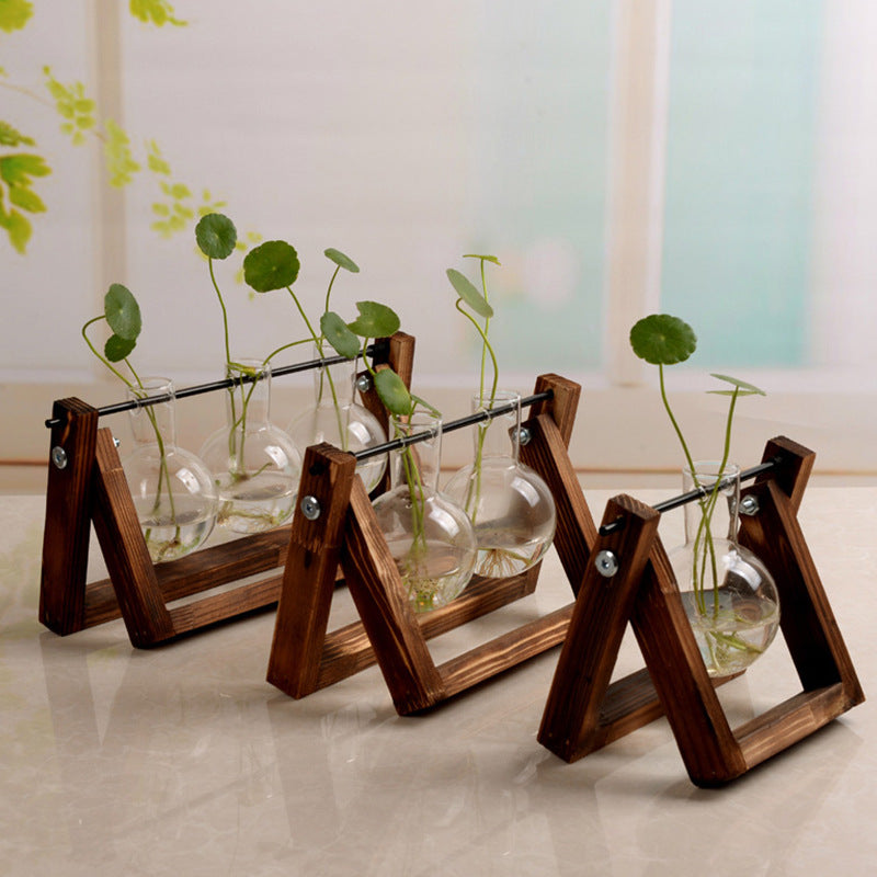 Wooden Bulb Vase Collection