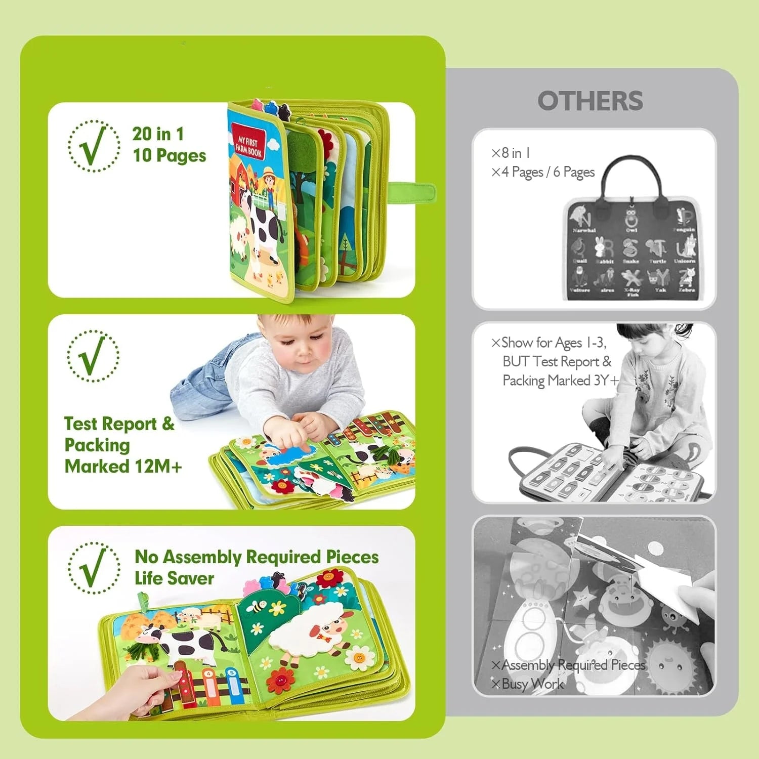 Farm Animal Montessori™ Busy Book