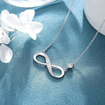 Infinity Love Sterling Silver Necklace