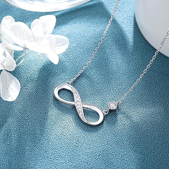 Infinity Love Sterling Silver Necklace