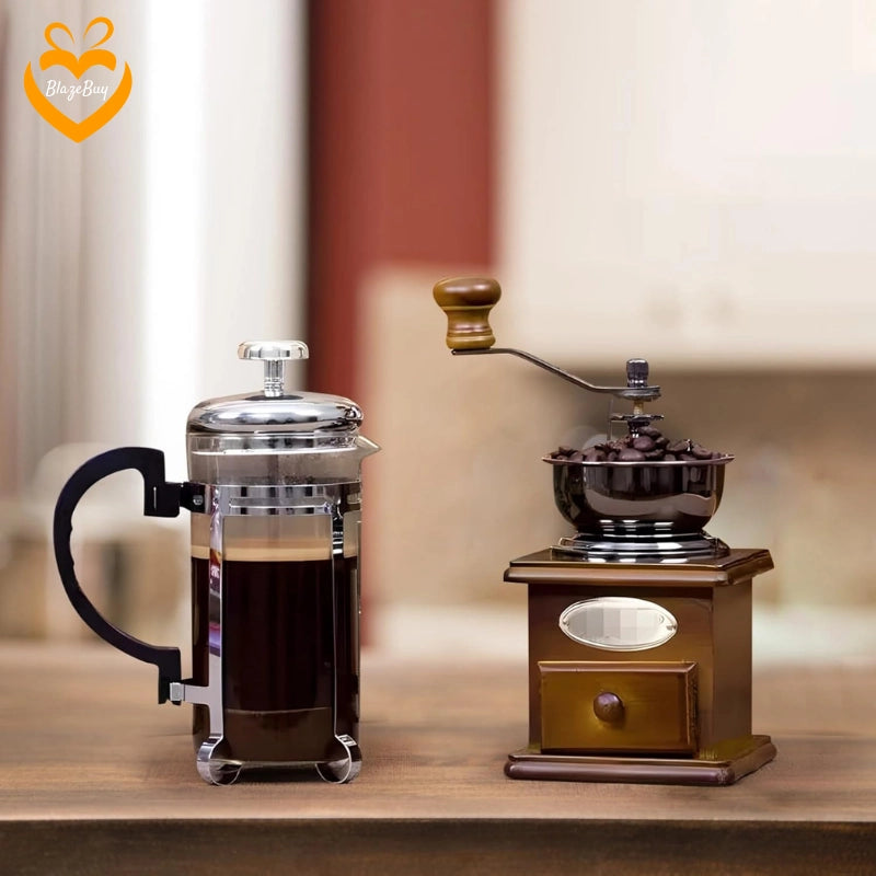 French Press Coffee Grinder Set
