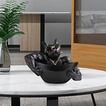 French Bulldog Bowl Sculpture Set