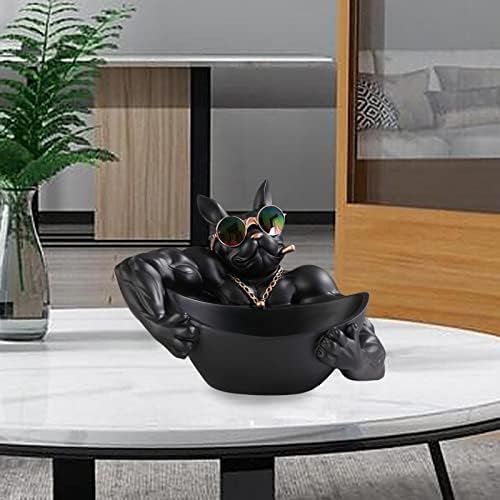 French Bulldog Bowl Sculpture Set