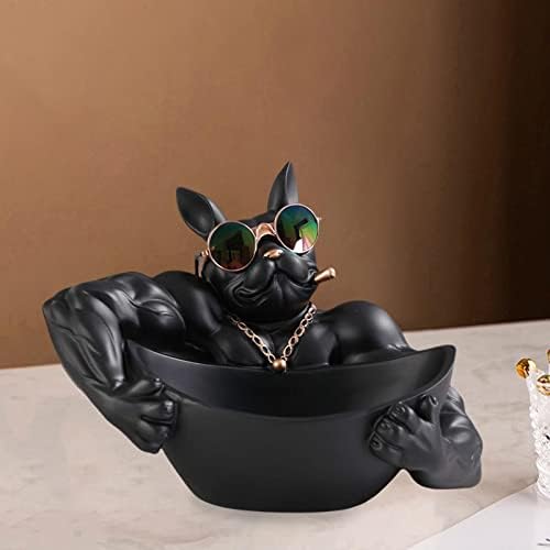 French Bulldog Bowl Sculpture Set