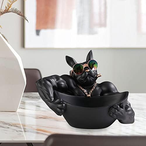 French Bulldog Bowl Sculpture Set