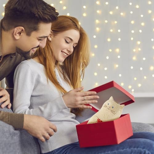 Handmade Wooden Cat Vase