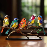 Colorful Birds Tabletop Ornament