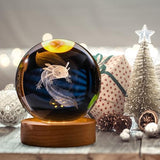 Axolotl Crystal Ball Lamp