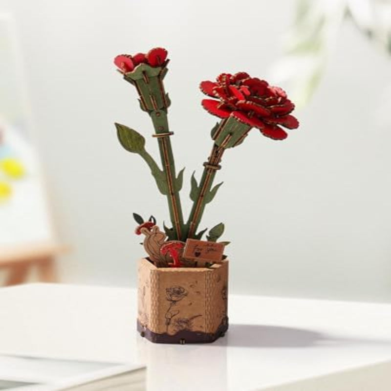 Wooden Bloom 3D Flower Puzzle