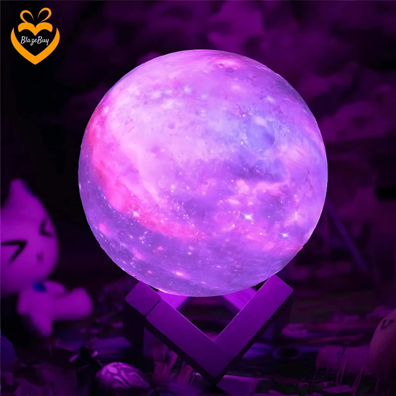 Mind-Glowing Galaxy Moon Lamp