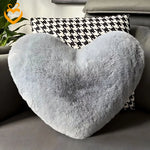 Heart-Shaped Fluffy Pillow
