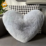 Heart-Shaped Fluffy Pillow