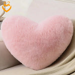 Heart-Shaped Fluffy Pillow