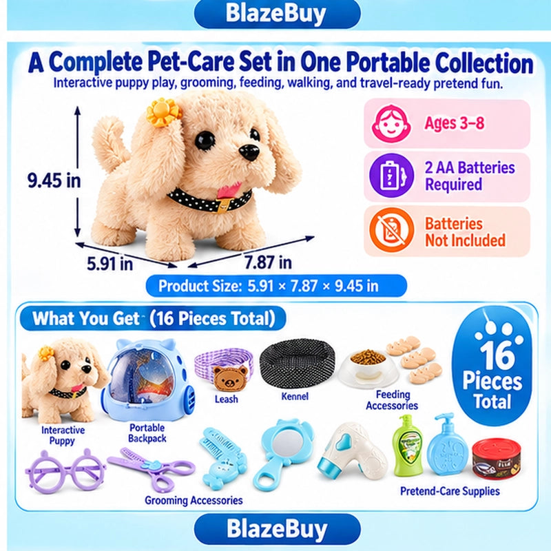 Interactive Puppy Care Set