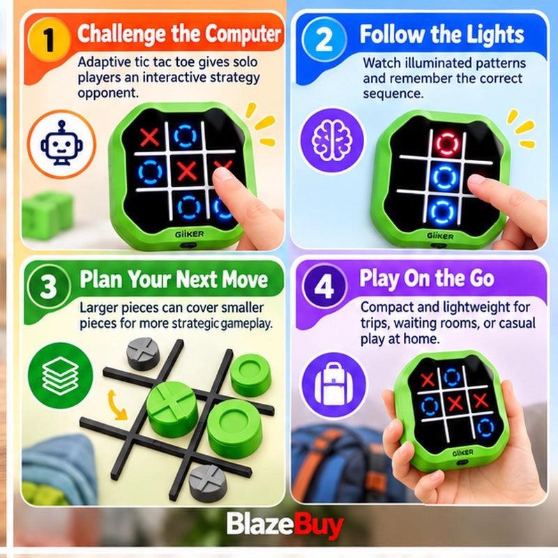 Interactive Tic Tac Toe Puzzle Game