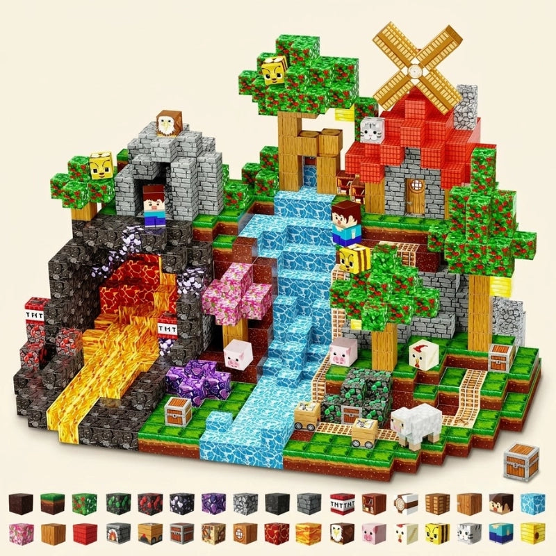 Magnetic Building Blocks Set