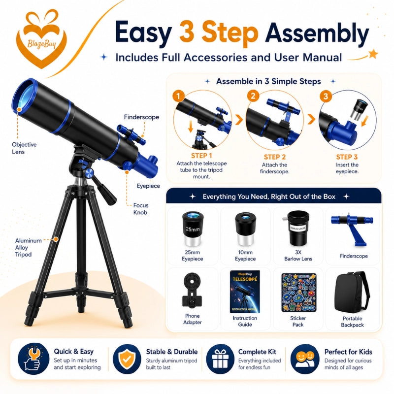 Kids Astronomy Telescope Kit
