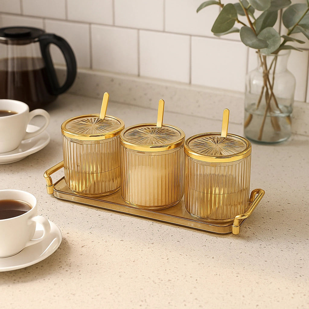 Acrylic Condiment Spice Jar Set