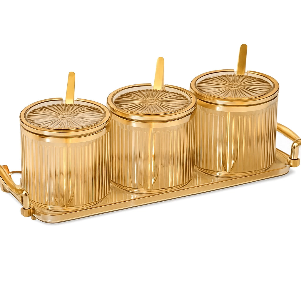 Acrylic Condiment Spice Jar Set