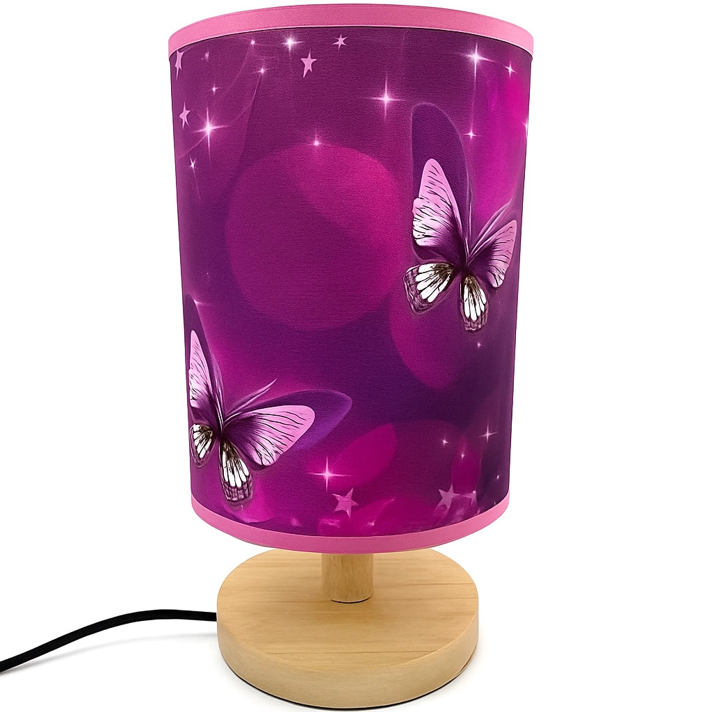 Purple Butterfly Table Lamp