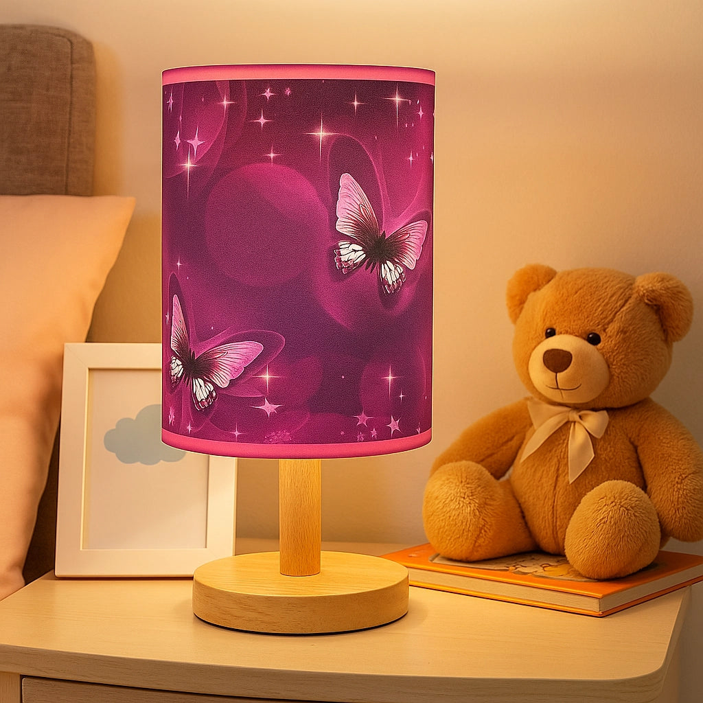 Purple Butterfly Table Lamp