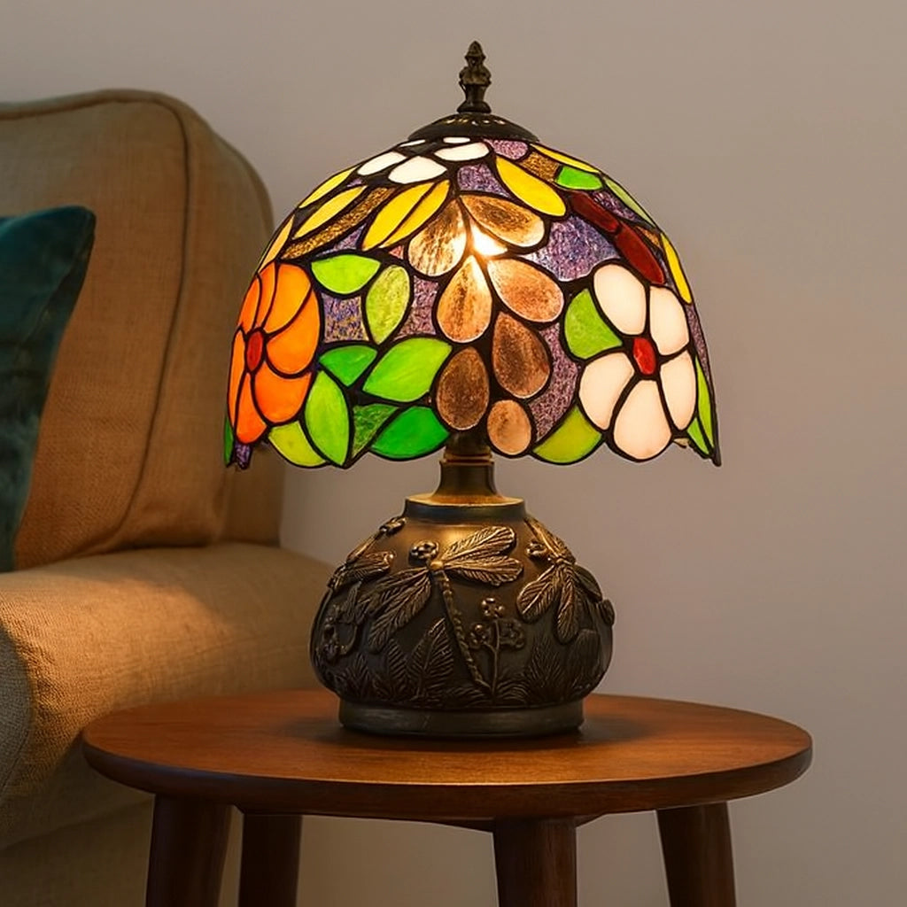 Tiffany-Style Stained Glass Table Lamp
