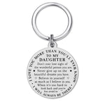 Daughter Graduation Keychain Gift