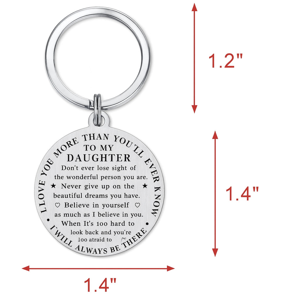 Daughter Graduation Keychain Gift