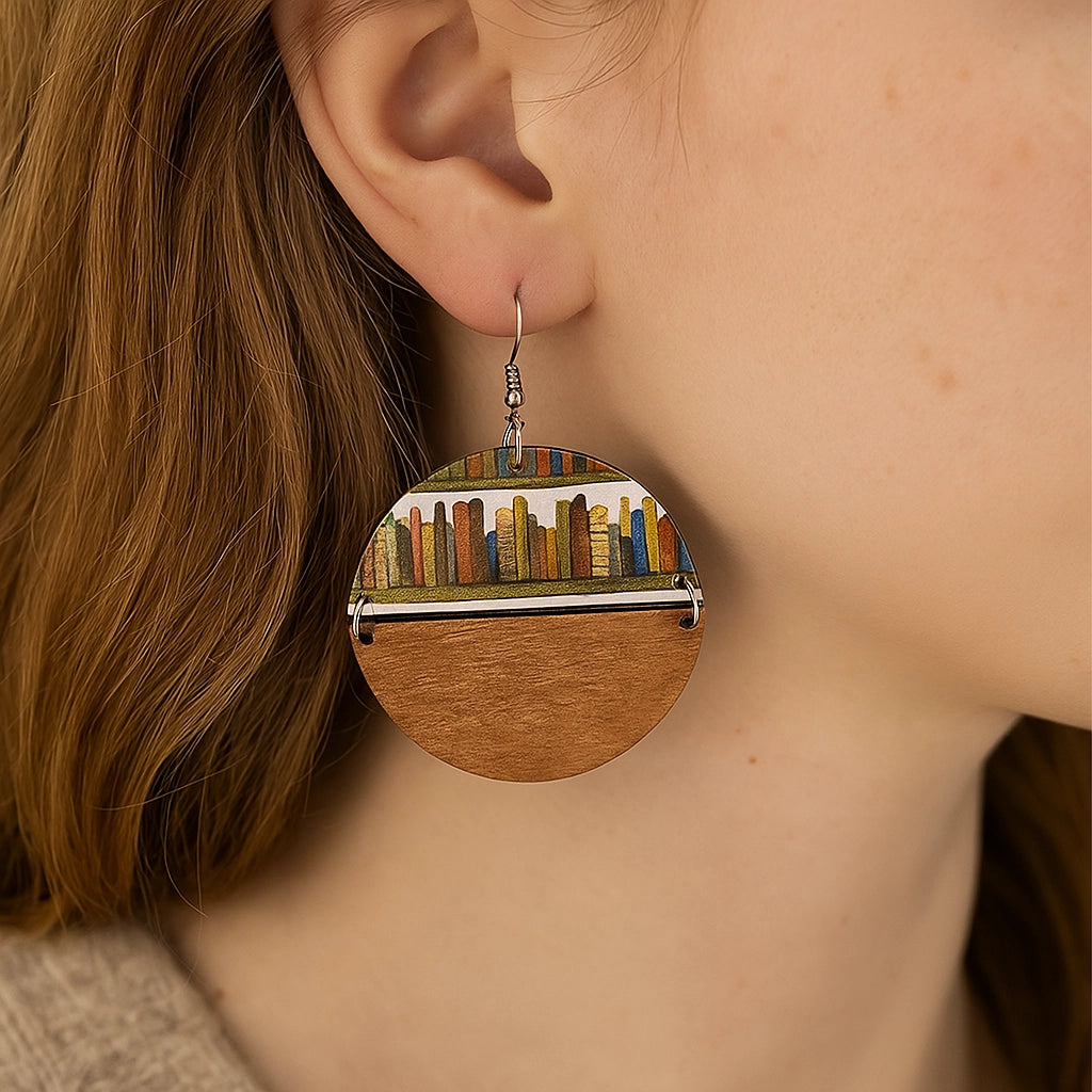 Book Lover Drop Earrings