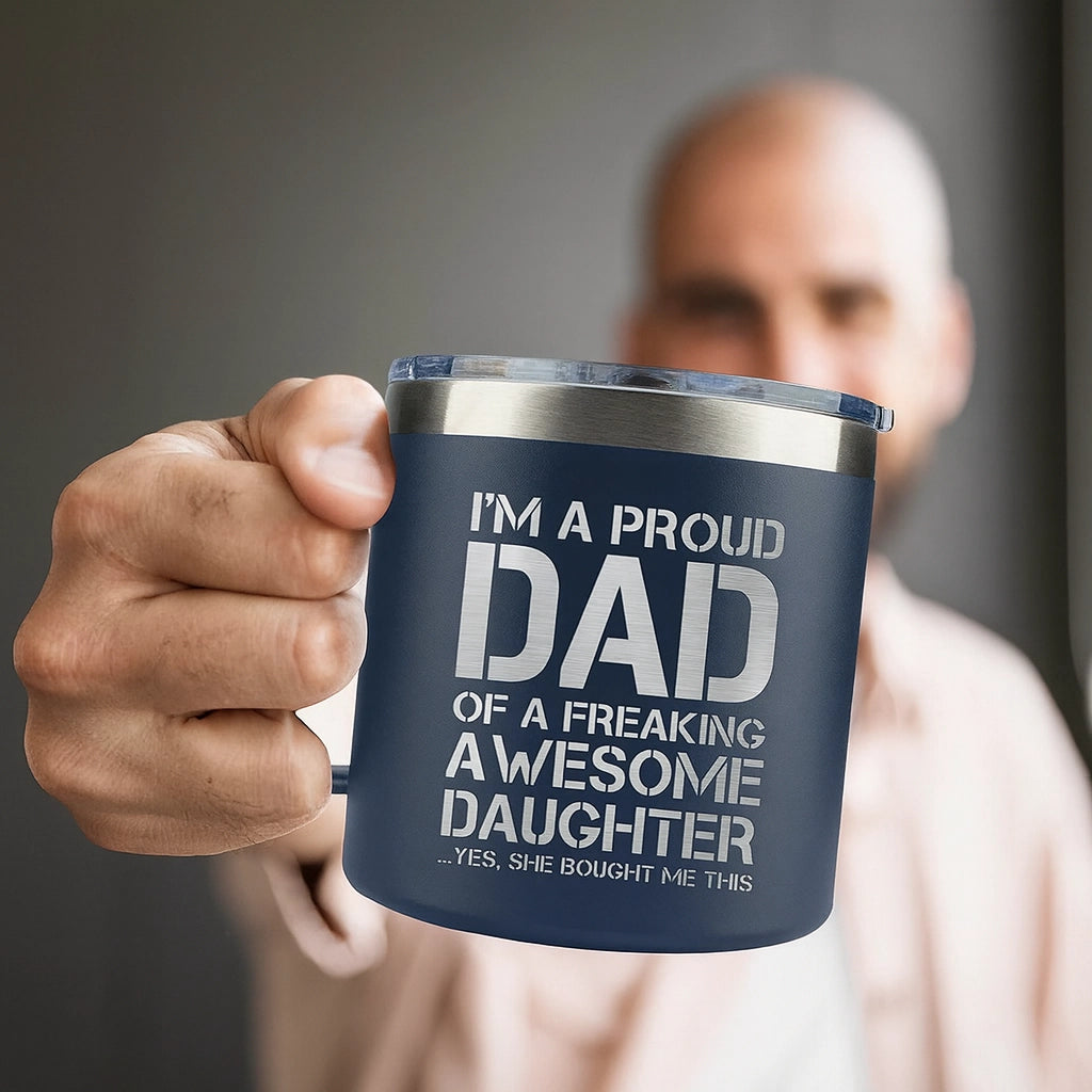 Insulated Stainless Steel Dad Mugs