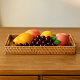 Hand-Woven Rattan Serving Tray