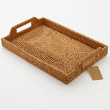 Hand-Woven Rattan Serving Tray