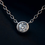Moissanite Solitaire Pendant Necklace