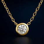 Moissanite Solitaire Pendant Necklace