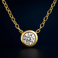 Moissanite Solitaire Pendant Necklace