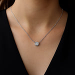 Moissanite Solitaire Pendant Necklace