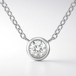 Moissanite Solitaire Pendant Necklace