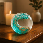 Ocean Wave Crystal Sphere