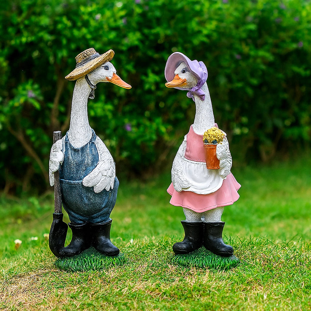 Porch Goose Garden Statue