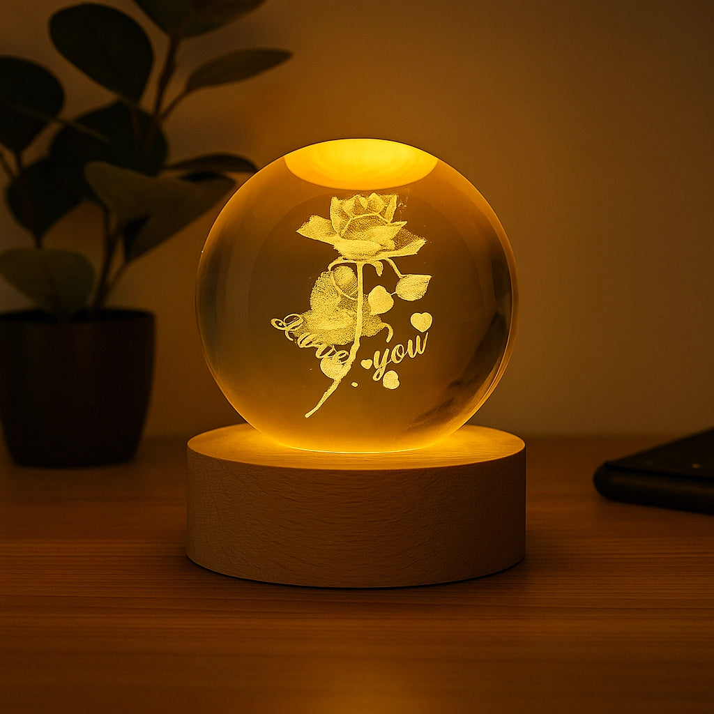 Luminous Nature Crystal Sphere