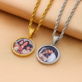 Personalized Iced Photo Pendant