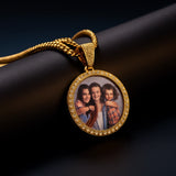 Personalized Iced Photo Pendant