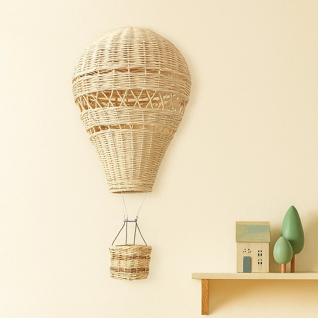 Rattan Hot Air Balloon Decor
