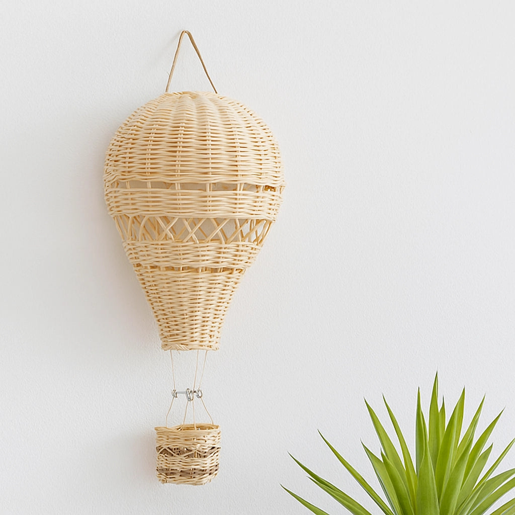 Rattan Hot Air Balloon Decor