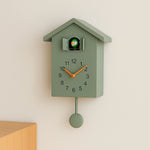 Nordic Birdhouse Wall Clock